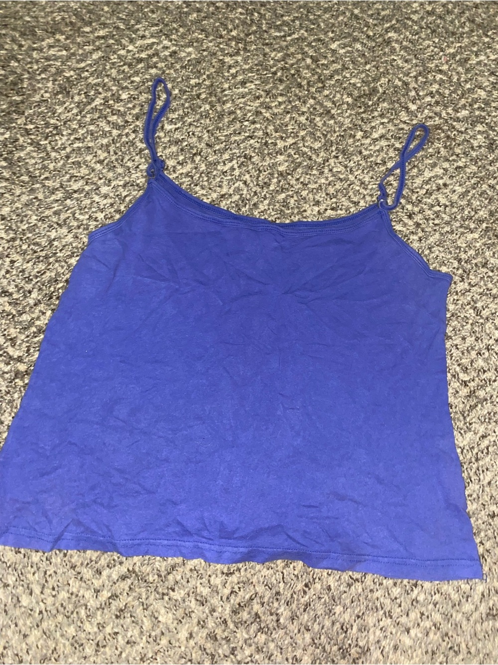 Women’s Blue Spaghetti Strap Tank Top